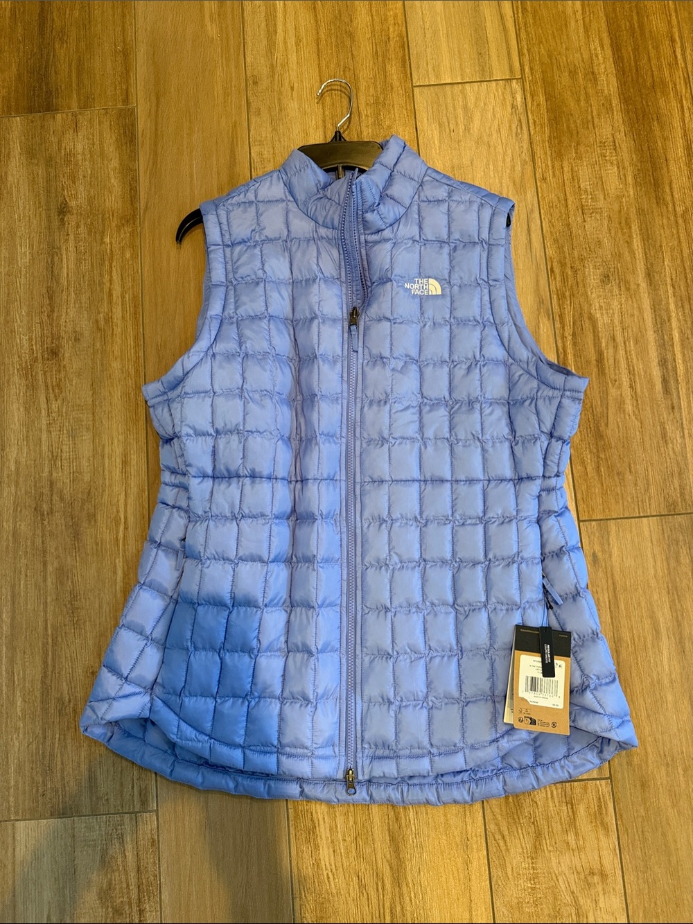 The North Face Women's Quilted Vest — Thermoball Light Periwinkle Blue